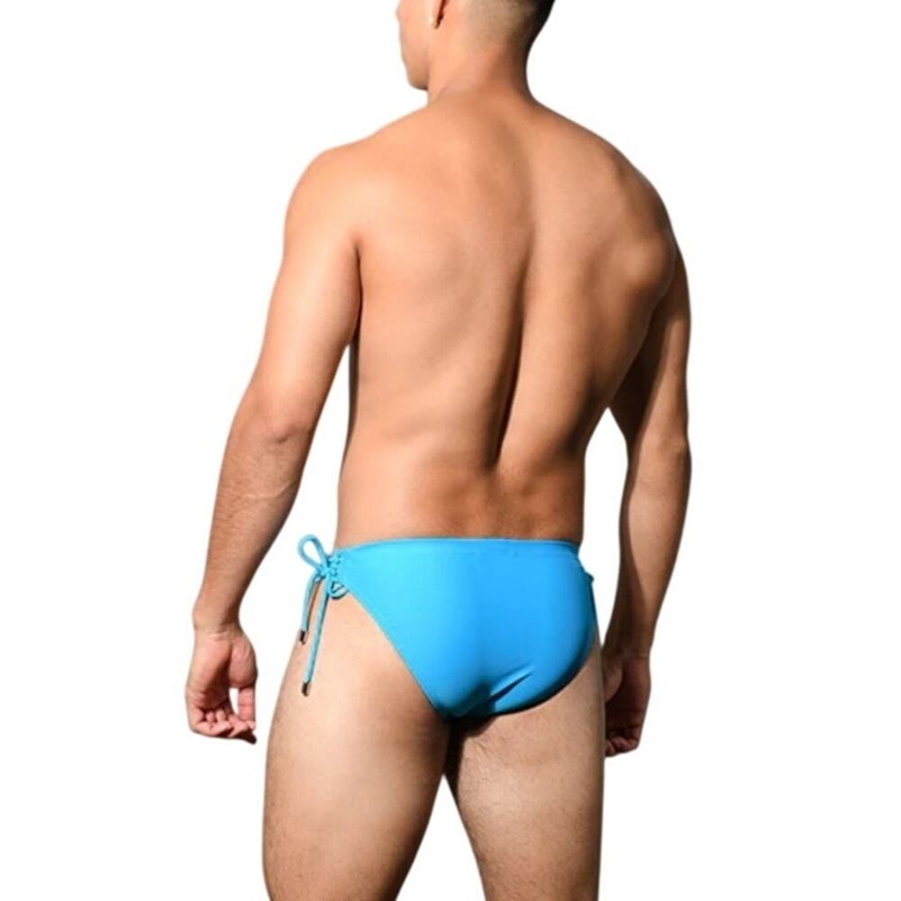 Andrew Christian Side Lace Bikini Turquoise Medium - Picture 6 of 15